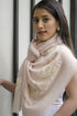 Imperial Rose | Embroidered Wool Silk Stole